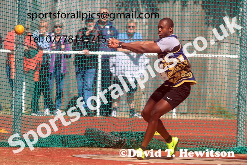 Senior Mens hammer, 2024 Northern Senior and Under-20s Track and Field Champs, Middlesbrough.  Photo: David T. Hewitson/Sports for All Pics